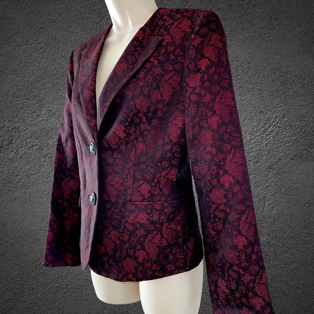 Evan Picone Black Label Victorian Design Blazer - Picture 4 of 10